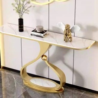 Console murale en métal et ardoise, style moderne et minimaliste, pour entrée, salon, décoration de la maison