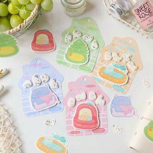 Mini blocs-notes autocollants mignons Alien Index Fudge Cat - Fournitures scolaires et de bureau personnalisables, cadeau pour la rentrée scolaire - Product Image 1