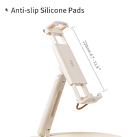 Nouveaux accessoires mobiles support de clip de téléphone de tablette pliable réglable rotation complète oreiller paresseux en cuir PU souple support mobile