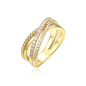 Custom 10K/14K/18K Solid Gold Lab Grown Zircon <b>Statement</b> <b>Ring</b> VVS-VS Quality Brilliant Cut Classic Wedding Fashion Jewelry - Product Image 1