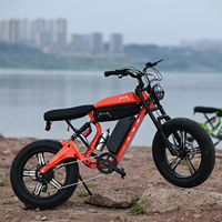Vélo Électrique Hybride à Pneus Larges de 26 Pouces, Double Moteur, 48V, 22.4AH, 2000W, Batterie au Lithium