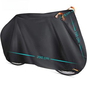 Housse de moto, housse de grande taille en tissu Oxford 420D, housse de protection contre la pluie et le soleil pour vélo, housse de vélo électrique/cape de vélo - Product Image 1