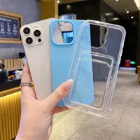 Coque de téléphone 2-en-1 mignonne en gelée bonbon avec porte-cartes et protection pour iPhone 11 12 13 14 15 16E 16 Pro Max Plus, livraison rapide