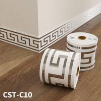 Moulure autocollante décorative pour plinthe, mur, cadre de fenêtre et de porte, et coins