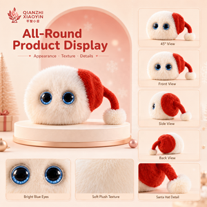 ตุ๊กตา AI สีขาว หมวกซานต้าคริสต์มาส สั่นได้ พร้อมเซ็นเซอร์สัมผัส ไวไฟ โคลนเสียง หน่วยความจำระยะยาว รองรับ 50+ ภาษา ตา LED - Product Image 4