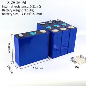 Nagelneu 50 Ah 80 Ah 105 Ah 160 Ah 173 Ah 230 Ah 280 Ah 304 Ah Lifepo4 Lfp 3,2 V Zellen batterie für elektrisches Dreirad Lithium-Ionen-Batterie