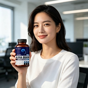 Cápsulas de suplemento natural de alta calidad para nutrir el cerebro, útiles para mejorar la memoria OEM - Product Image 2