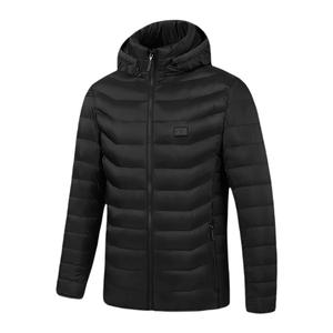Giacca Casual da uomo nera XL riscaldata per sport all'aria aperta cappotto morbido da pesca Fitness con caratteristiche antivento e stampate - Product Image 6