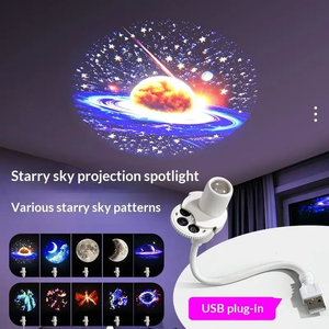 Nuevo Proyector Portátil 2 en 1 para Auto, 15 Películas de Proyección, Luz Nocturna de Cielo Estrellado de Galaxia Ajustable en 360°, 4K HDR Ajustable - Product Image 1