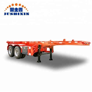 China Marca 2/3 eje 20/40/45 pies esqueleto/cama plana remolque utilidad - Product Image 6