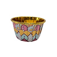 Gobelets à pâtisserie jetables en PET à paroi simple, à couvercle roulé, pour usage industriel, vente en gros, pour muffins et gâteaux, logo personnalisé, diamètre 50 mm
