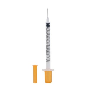 1ml Medical Disposable <strong>Insulin</strong> Injection Sterile Safety Syringe with Orange Top - Product Image 6