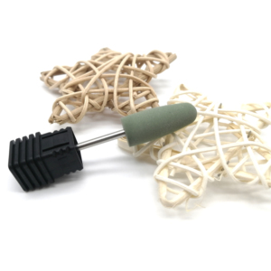 หัวเจียร์ซิลิโคนสำหรับทำเล็บ ขนาด 3/32 นิ้ว แบบยาว รูปทรงกระสุน รับทำโลโก้ สำหรับขัดแต่งเล็บและดูแลหนังกำพร้า - Product Image 4
