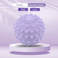Balle de massage en silicone à picots pour rééducation des mains des personnes âgées, entraîneur de force de préhension, diamètre 4,7 pouces