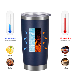 Customized 20oz Insulated Stainless Steel Double Wall Vacuum Travel Tumbler Cup with Lid and Straw <b>for</b> Cold & <b>Hot</b> <b>Drinks</b> - Product Image 2