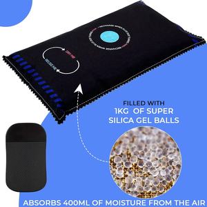Sac de <span class=keywords><strong>d</strong></span>éshumidificateur de voiture réutilisable 1KG-Coussin antidérapant, convient aux voitures/caravanes/maisons/bateaux, réduit l'humidité des fenêtres - Product Image 3