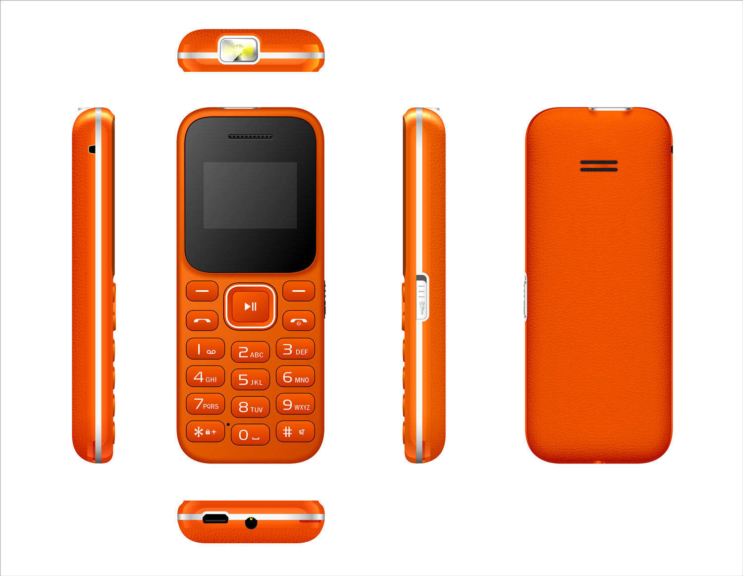 Less Than USD5 Cheap Monochrome Phone 1.44 Inch bar Basic Cheap 2G