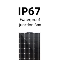 Panneau solaire monocristallin flexible léger de 100 W pour alimentation mobile