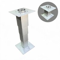 Pieds de table pneumatiques multifonctions Carriage |   Pieds de levage réglables pour conversion de camping-car à assise opposée