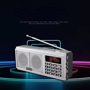 Radio stéréo double canal L-518 avec haut-parleurs, lecteur de cartes AM/FM et affichage de puissance du haut-parleur - Product Image 6