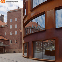 Revêtement en acier Corten de 0,5 à 3 mm d'épaisseur, finition anodisée, écologique, résistant aux intempéries, matériau de construction extérieur moderne, ISO 9001