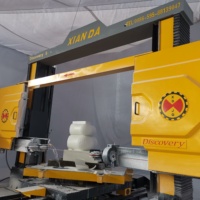 Sierra de Hilo Diamantado de 5 Ejes - Discovery 5 para Granito y Mármol, Máquina de Corte de Piedra CNC con Perfilado 3D