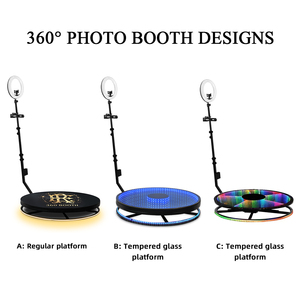 Deep Style <span class=keywords><strong>360</strong></span> °   Cabina Giratoria, Plataforma de Vidrio Templado, Velocidad y Ángulo de Luz Ajustables, Operación Remota - Product Image 4