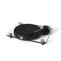 Tourne-disque vinyle avec fonction Bluetooth, lecteur de disques en acrylique pour sortie 3,5 mm pour disques vinyles