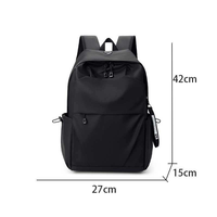 Sac à dos pour ordinateur portable grande capacité pour étudiants, avec port USB, étanche, en tissu Oxford, décontracté, sportif, unisexe, fermeture éclair tendance