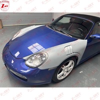 Aile avant ventilée en carbone sec Z-ART 987 GT2 RS pour Porsche 987.1 Boxster Cayman 2005-2008, pièces de tuning