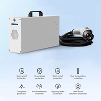Cargador Portátil para Vehículos Eléctricos, Carga Rápida de CC de 7kW, Cable CCS2 Tipo 2, OCPP 1.6J, IP54 Impermeable, Directo de Fábrica, OEM, CE, TUV, IEC 61851