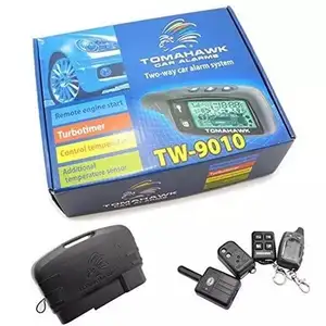 Smart Two-way car alarm system sensitivity adjustable alarm LCD remote for Cars TW9010