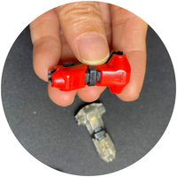 Qijie T1 T1A T2 T2A H1 H2 H3 D2 rouge transparent snap lockself 16-18awg câble fil connecteurs de borne électrique