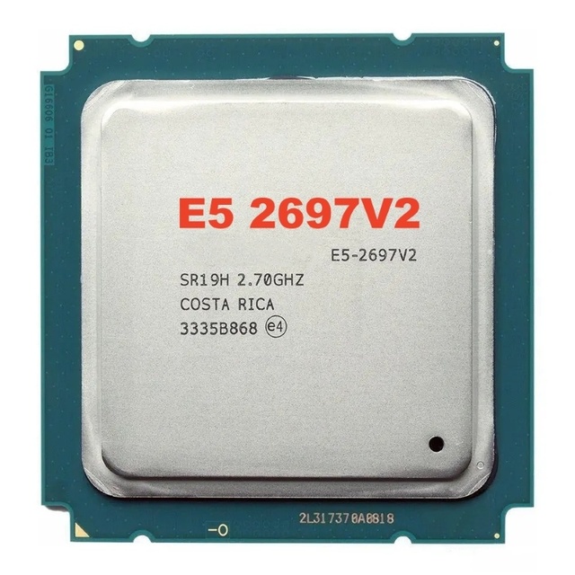 E5 2697V2 CPU High Performance E5 2697V2 Official Version 12cores 2.7GHZ 30MB LGA-2011 22NM 130W E5 2697V2 CPU