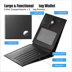 Mới nhất bán buôn chính hãng da bò người đàn ông Ví thiết kế thương hiệu ví với Tracker tag Pocket ví quà tặng cho nam giới - Product Image 3
