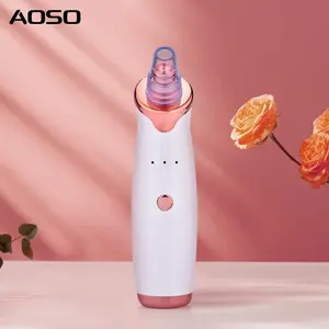 USB Rechargeable Vacuum Blackhead Remover Tool 5 Replaceable Suction Nozzles Pore Vacuum Blackhead Remover