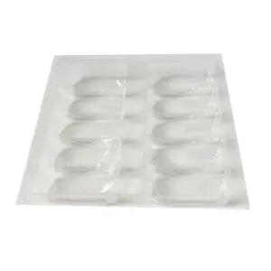 ZPT12-104 Empty plastic blister 10x2ml glass vials packaging tray for human growth hormone