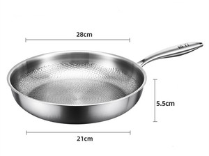 Poêle en titane non revêtue, antiadhésive, motif écaille <span class=keywords><strong>de</strong></span> poisson, pour <span class=keywords><strong>camping</strong></span> - Product Image 3