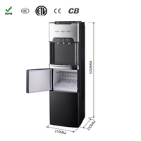 Machine à glaçons électrique à chargement par le haut en plastique avec eau chaude et froide pour usage extérieur, domestique, hôtelier et en camping-car