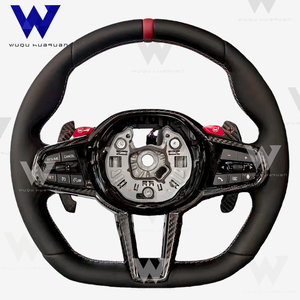 Volante Sportivo M6 Personalizzato in Fibra di Carbonio per <span class=keywords><strong>BMW</strong></span> Serie G G30 G31 G32 <span class=keywords><strong>X3</strong></span> <span class=keywords><strong>G01</strong></span> X4 G02 M2 G87 M3 G80 M4 G82 G20 LCI M5 F90 - Product Image 2
