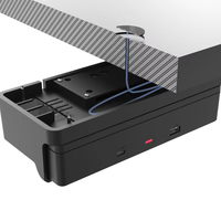 Station de recharge sans fil électrique OEM ODM 60W dissimulée sous le bureau pour ordinateur portable, protection OTP/OVP, batterie 40 000 mAh, ports USB Type-C