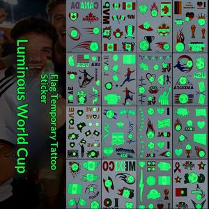 Autocollant de tatouage temporaire transfrontalier 2026 pour le visage, imperméable, drapeau national, football, club, soutien, États-Unis, Canada, Mexique - Product Image 4