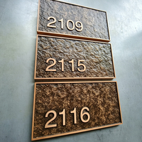 Nouvelle Arrivée Plaque de Porte Personnalisée Numéro de Maison Panneau Métallique Personnalisé Plaques d'Adresse Numéros de Porte pour Maison et Entreprise