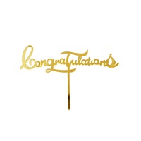 Shiny Gold Graduation Acryl Cake Topper für Abschluss feier Dekor University College High School Zeremonie Kuchen Dekorationen