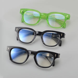 <span class=keywords><strong>JULIEN</strong></span> Nouveauté Lunettes optiques carrées en acétate unisexe pour homme Noir écaille Épaisses Cadres carrés en acétate de mode italienne - Product Image 3