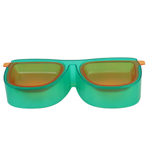 Cuenco de comida para mascotas para gatos y perros, doble, ovalado, antideslizante, de gran capacidad, protección para la columna cervical - Product Image 3