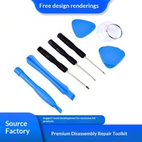 Kit d'outils de réparation de téléphone portable personnalisé 8 pièces : tournevis, spatule, outils d'ouverture d'écran – Vente en gros usine