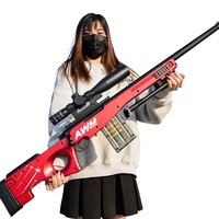Pistolet à balles souples de sniper AWM, grand modèle, pour enfants, cadeau d'anniversaire, simulation réaliste, type 98k pour M24, en plastique, pour garçons