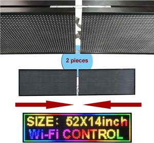 Insegna LED P10 per Esterni 52"x14" RGB a Colori Completi, Programmabile via WiFi, Display Luminoso per Messaggi Scorrevoli, Soluzione Perfetta - Product Image 6