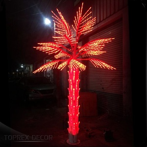 <span class=keywords><strong>Prix</strong></span> départ usine parc décoration de noël lumière constante extérieur palmiers en métal éclairés avec branches led - Product Image 3